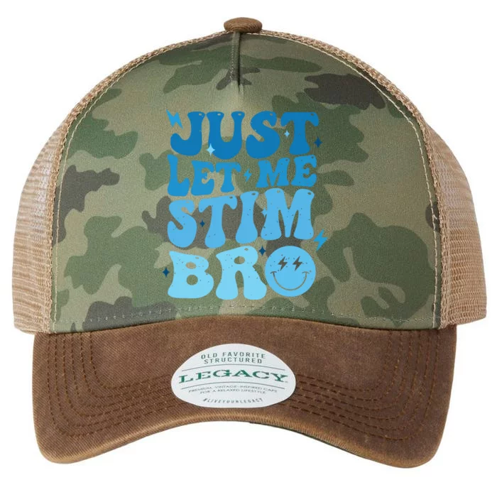 Just Let Me Stim Bro Autism Awareness Legacy Tie Dye Trucker Hat