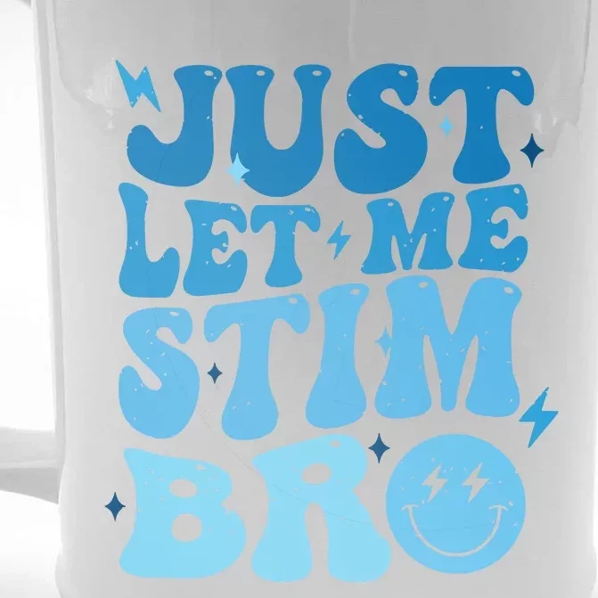 Just Let Me Stim Bro Autism Awareness Front & Back Beer Stein