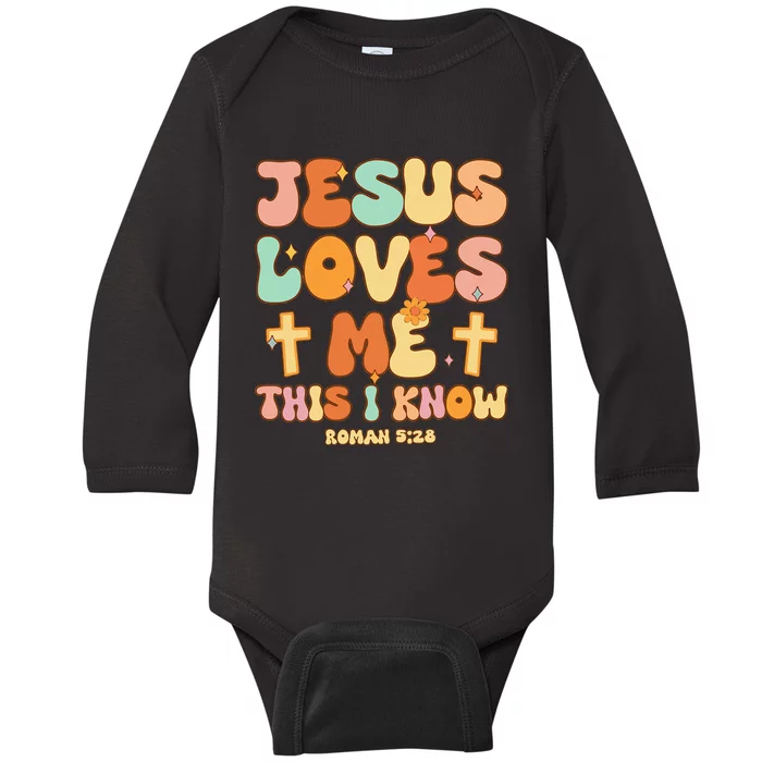 Jesus Love Me This I Know Christian Baby Long Sleeve Bodysuit