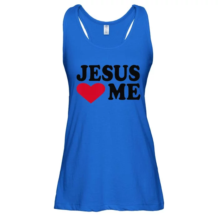 Jesus Loves Me Ladies Essential Flowy Tank