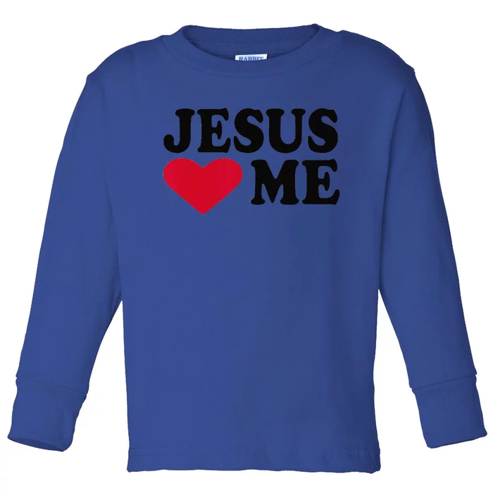 Jesus Loves Me Toddler Long Sleeve Shirt