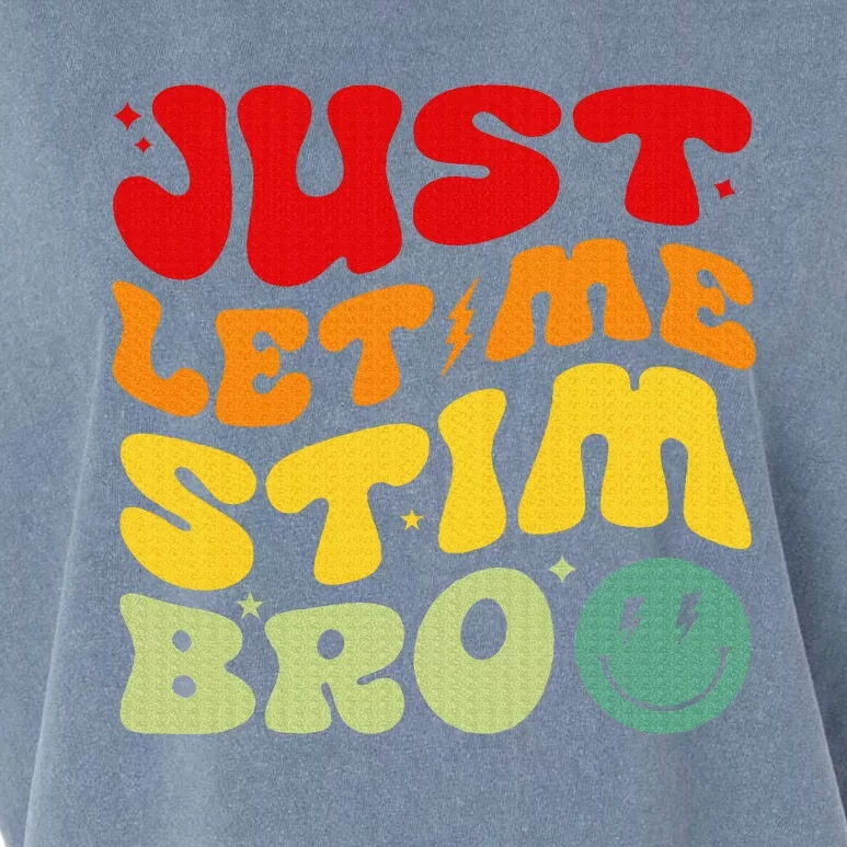 Just Let Me Stim Bro Autism Awareness Garment-Dyed Women's Muscle Tee