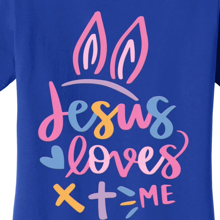 Jesus Loves Me Christian Cross Easter Day Family Outfit Gift Women's T-Shirt