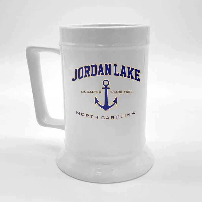 Jordan Lake Nc Front & Back Beer Stein