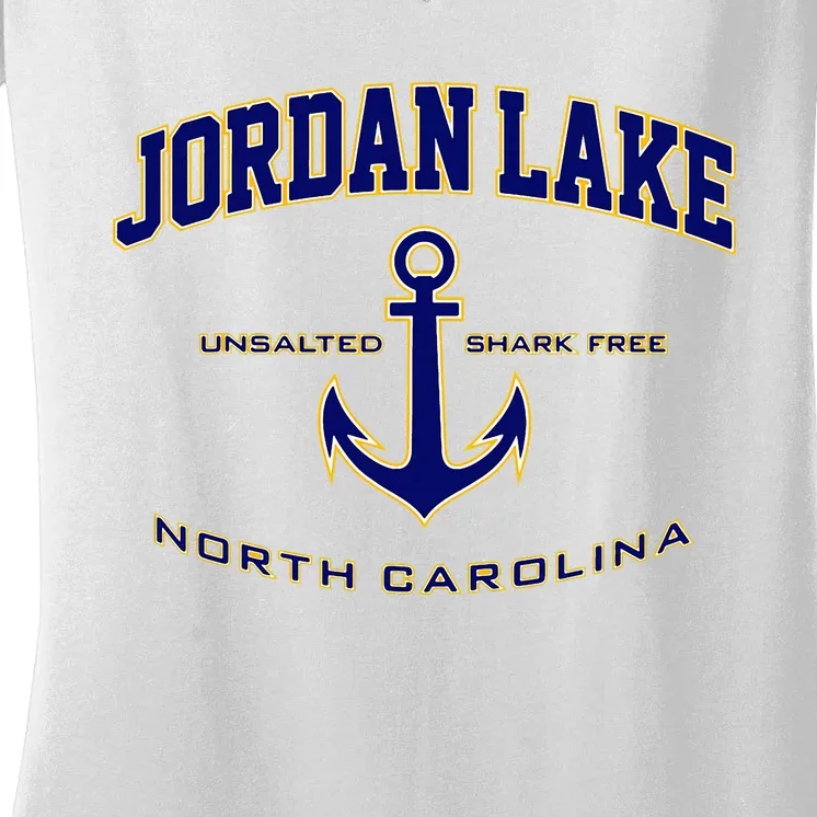 Jordan Lake Nc Women's V-Neck T-Shirt