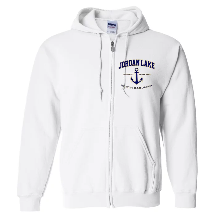 Jordan Lake Nc Full Zip Hoodie