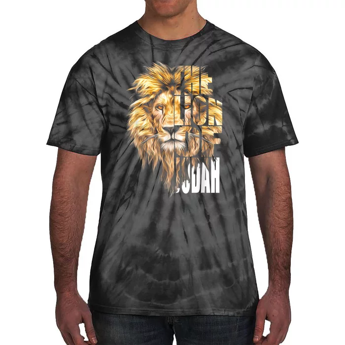 Jesus Lion Of Judah Christian Gift For Men Women Tie-Dye T-Shirt