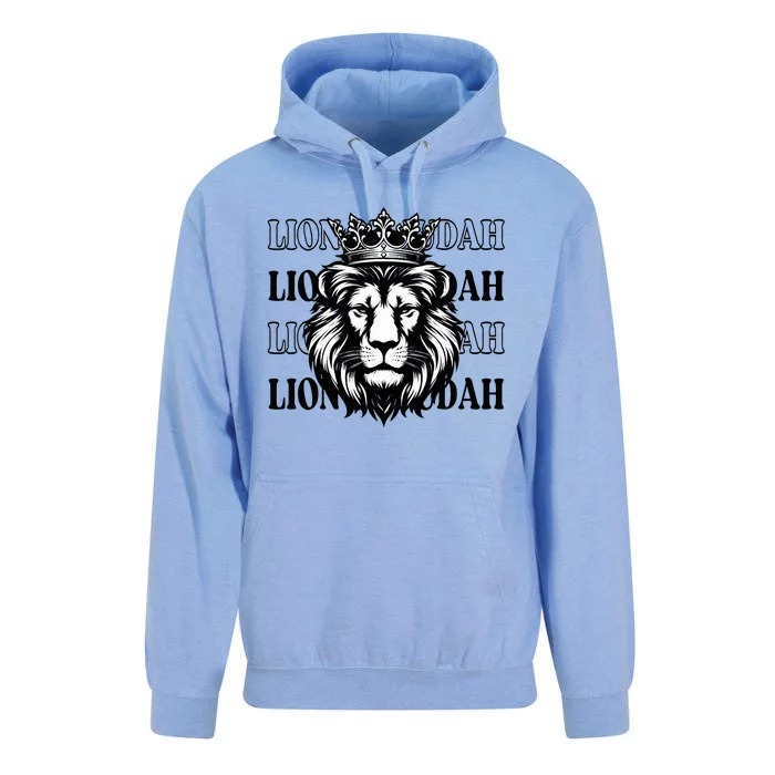 Jesus Lion of Judah Christian Bible Verse Faith Hope Love Unisex Surf Hoodie