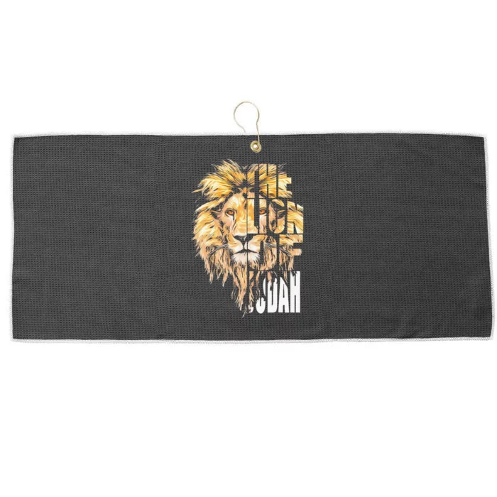 Jesus Lion Of Judah Large Microfiber Waffle Golf Towel