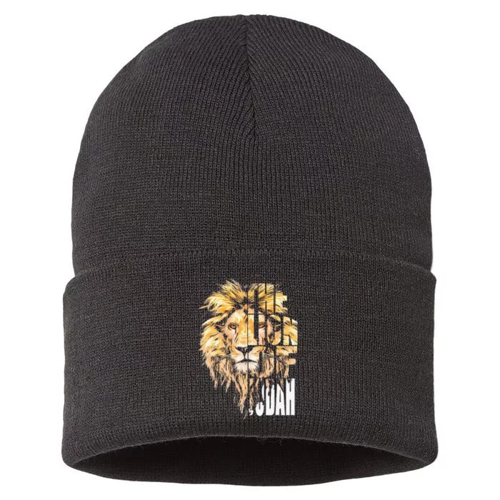 Jesus Lion Of Judah Sustainable Knit Beanie