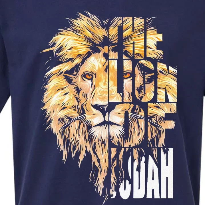 Jesus Lion Of Judah Sueded Cloud Jersey T-Shirt