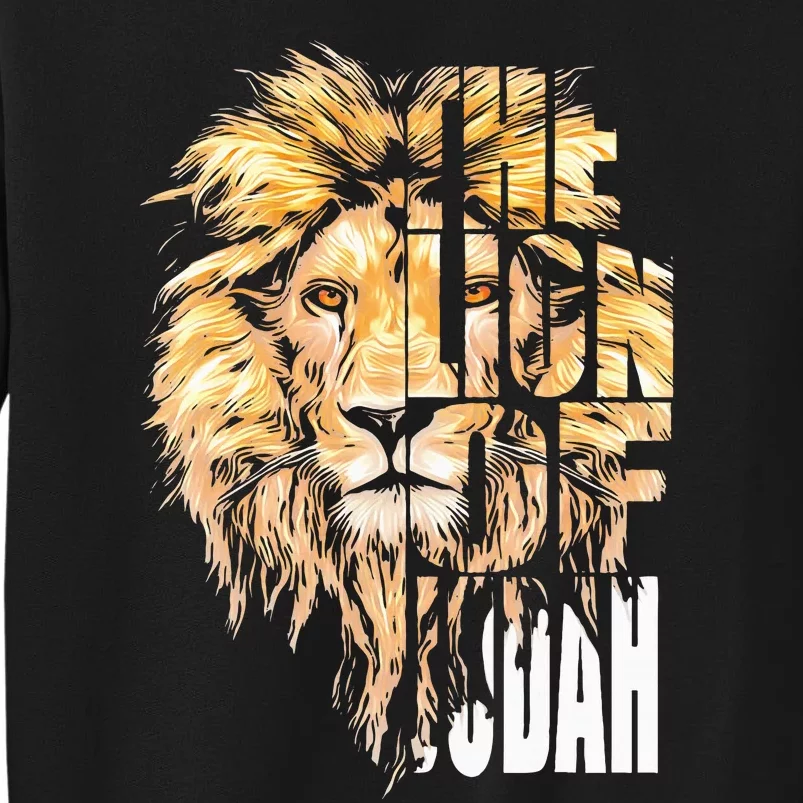 Jesus Lion Of Judah Christian Gift Tall Sweatshirt