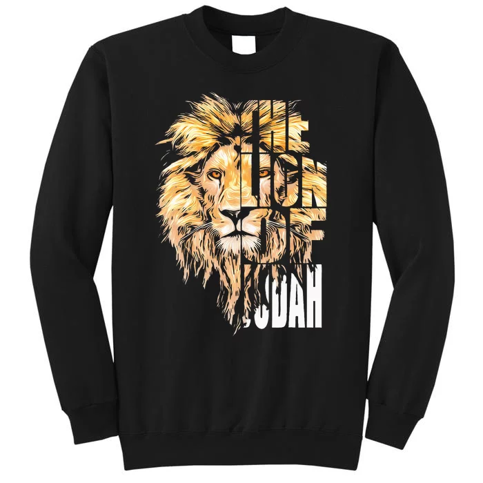 Jesus Lion Of Judah Christian Gift Tall Sweatshirt