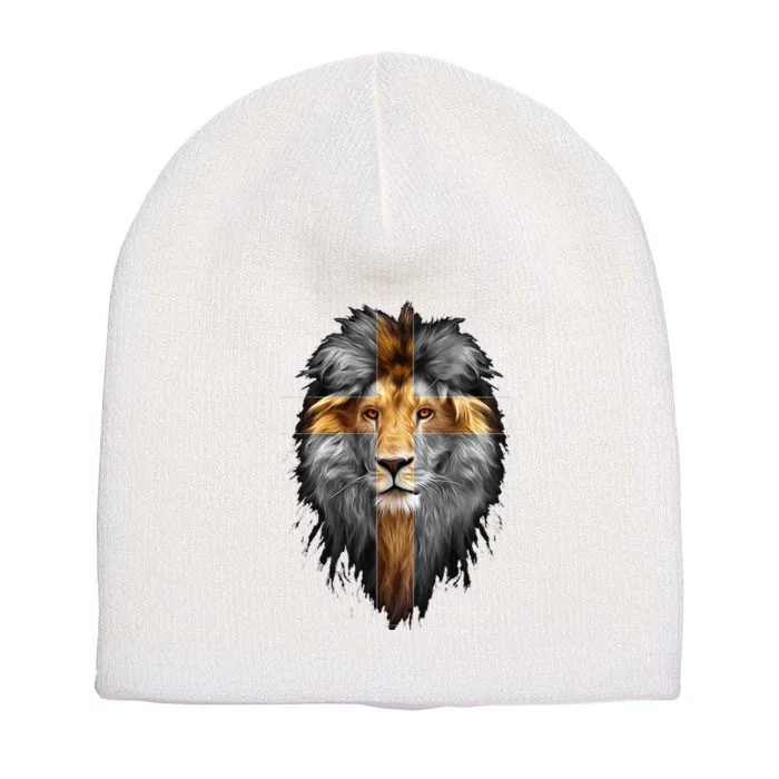 Jesus Lion Of Judah Short Acrylic Beanie