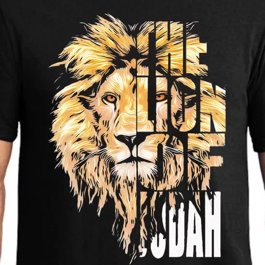 Jesus Lion Of Judah Christian Gift For Men Women Pajama Set