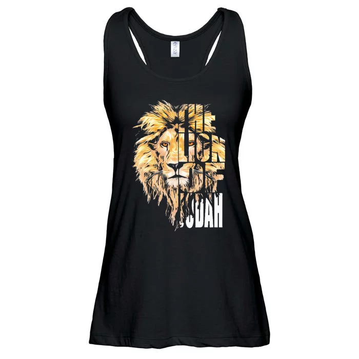 Jesus Lion Of Judah Christian Gift For Men Women Ladies Essential Flowy Tank