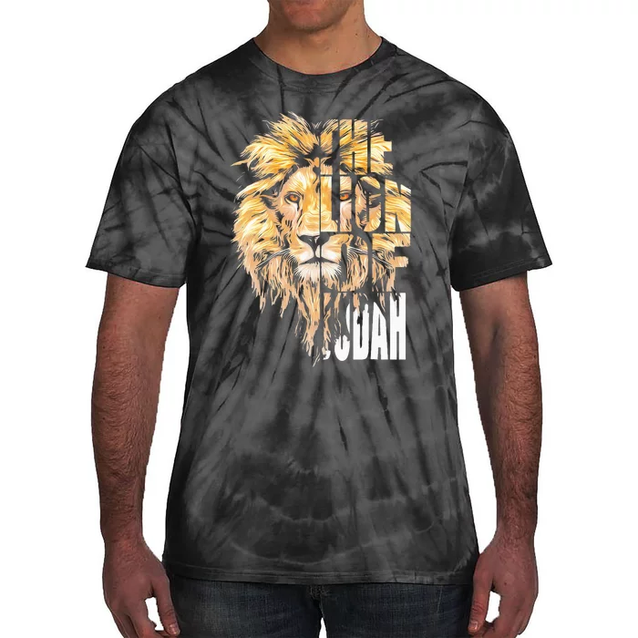 Jesus Lion Of Judah Christian Gift For Men Women Tie-Dye T-Shirt