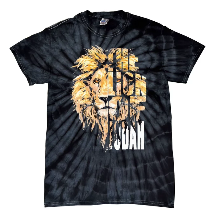 Jesus Lion Of Judah Christian Gift For Men Women Tie-Dye T-Shirt