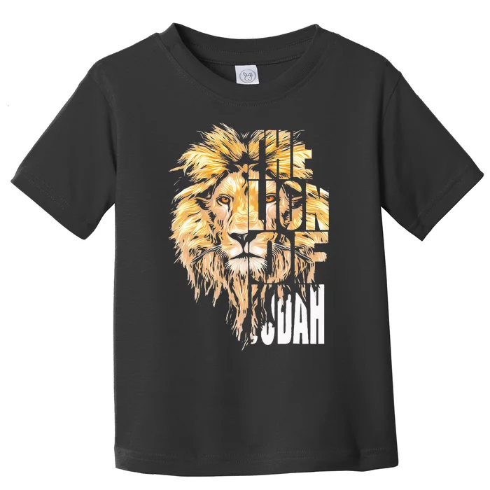 Jesus Lion Of Judah Christian Gift For Men Women Toddler T-Shirt