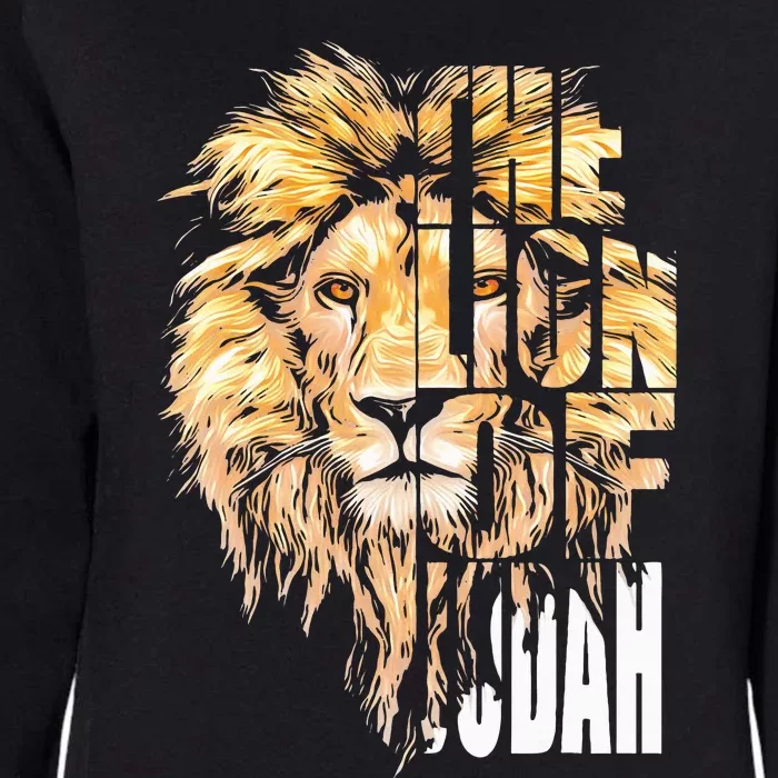 Jesus Lion Of Judah Christian Gift Womens California Wash Sweatshirt