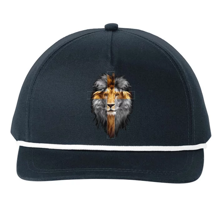 Jesus Lion Of Judah Snapback Five-Panel Rope Hat