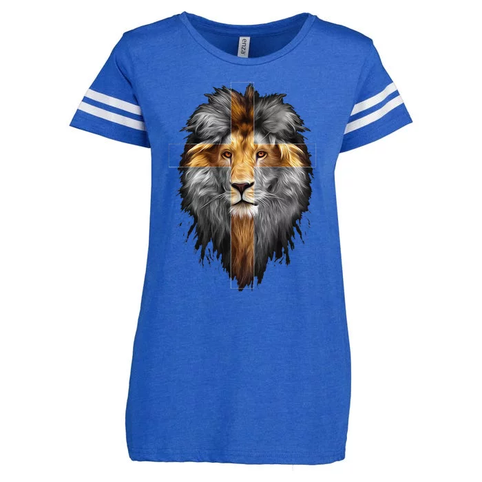 Jesus Lion Of Judah Enza Ladies Jersey Football T-Shirt