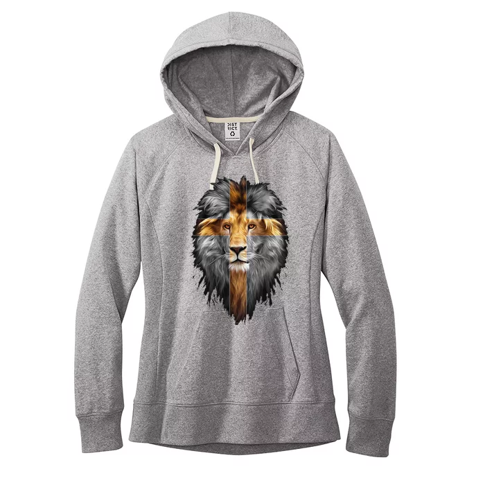 Jesus Lion Of Judah Women's Fleece Hoodie