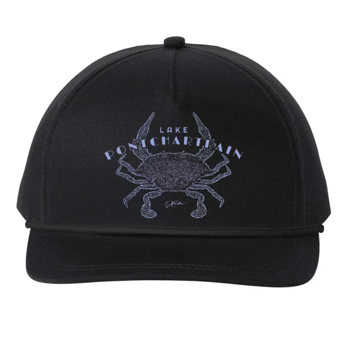 Jcombs Lake Pontchartrain Louisiana Blue Crab Snapback Five-Panel Rope Hat