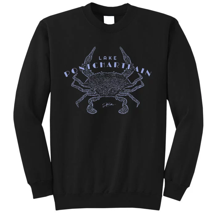 Jcombs Lake Pontchartrain Louisiana Blue Crab Tall Sweatshirt