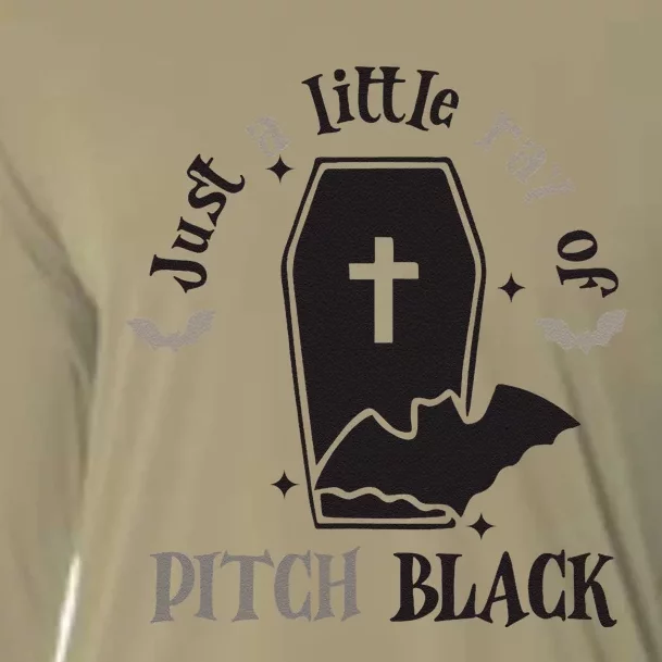 Just Little Ray Of Pitch Black Grave Witchy Halloween Cooling Performance Long Sleeve Crew