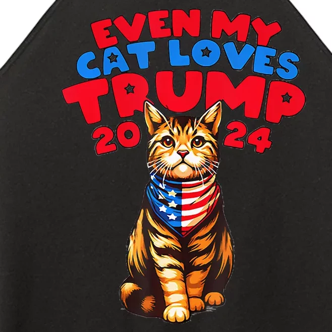 Even My Cat Loves Trump 2024 Women’s Perfect Tri Rocker Tank