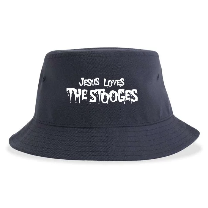 Jesus Loves The Stooges Sustainable Bucket Hat