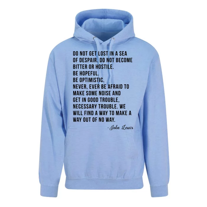 John Lewis Tee Get In Good Necessary Trouble Social Justice Unisex Surf Hoodie