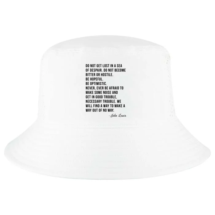 John Lewis Tee Get In Good Necessary Trouble Social Justice Cool Comfort Performance Bucket Hat