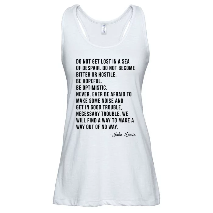 John Lewis Tee Get In Good Necessary Trouble Social Justice Ladies Essential Flowy Tank