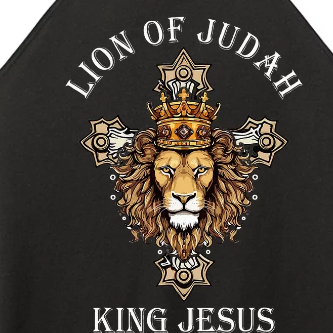 Jesus Lion The Lion Of Judah Revelations 5 Women’s Perfect Tri Rocker Tank