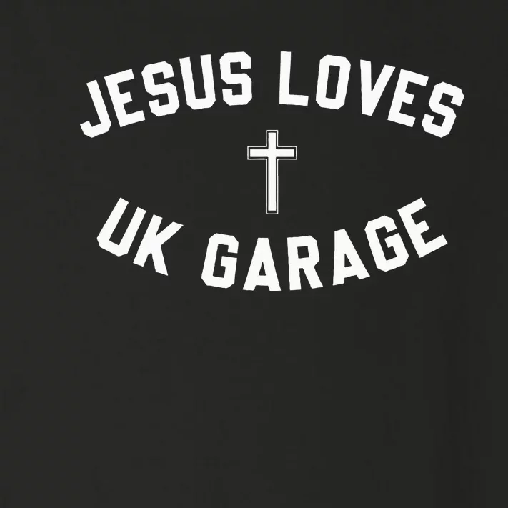 Jesus Loves Uk Garage Crucifix Toddler Long Sleeve Shirt