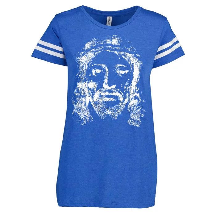 Jesus Lover Vintage Christianity Enza Ladies Jersey Football T-Shirt