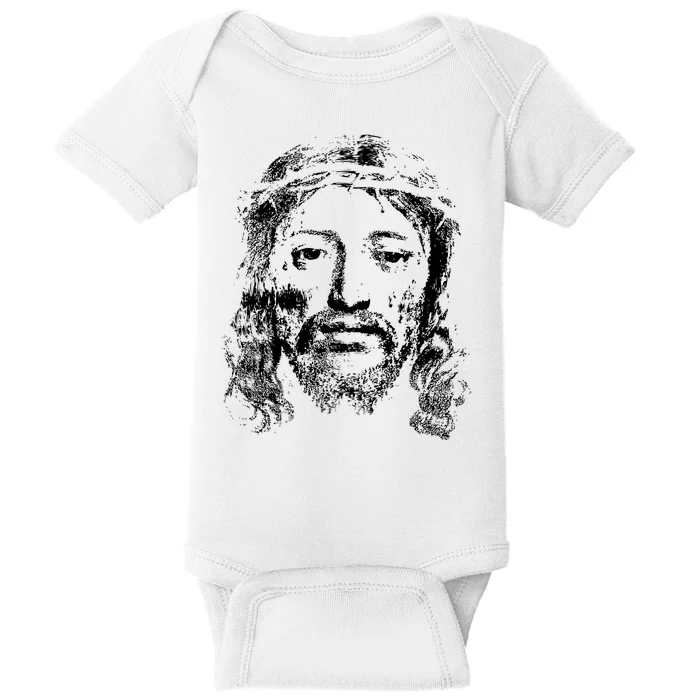 Jesus Lover Vintage Christianity Baby Bodysuit