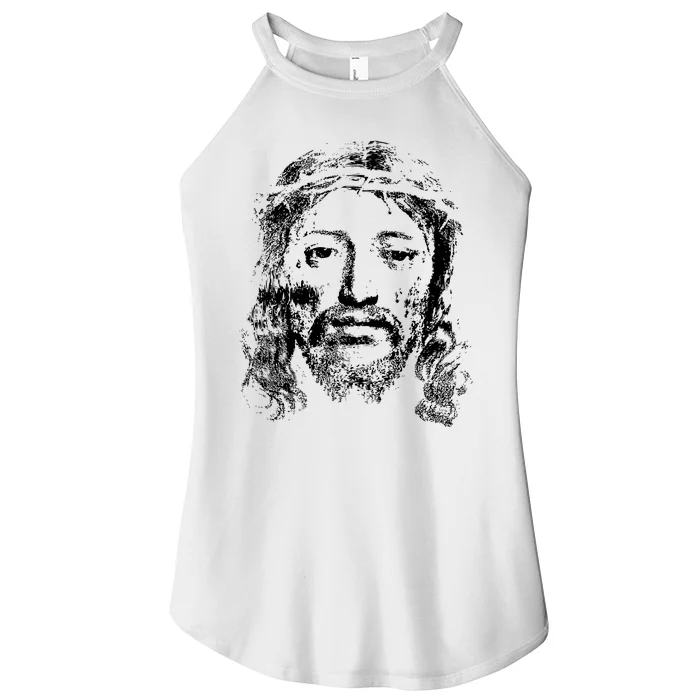 Jesus Lover Vintage Christianity Women’s Perfect Tri Rocker Tank