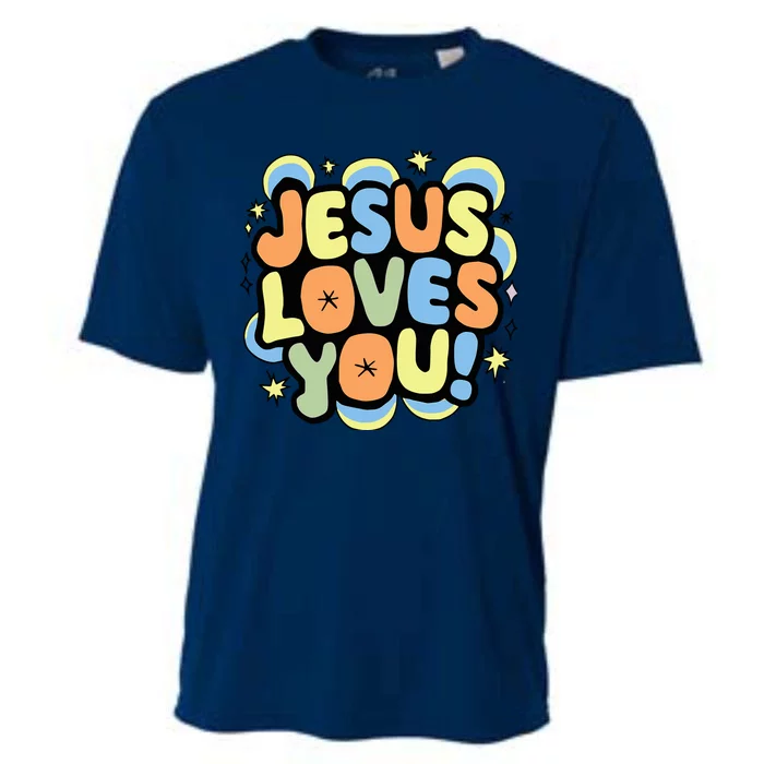 Jesus Loves You Lord Christian Faith Bible Christianity Cooling Performance Crew T-Shirt