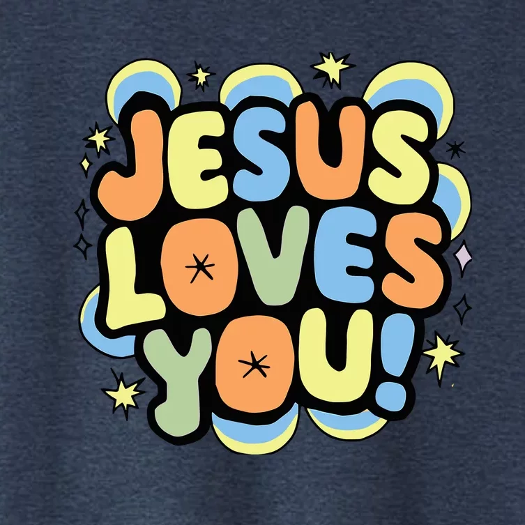 Jesus Loves You Lord Christian Faith Bible Christianity Women's Crop Top Tee