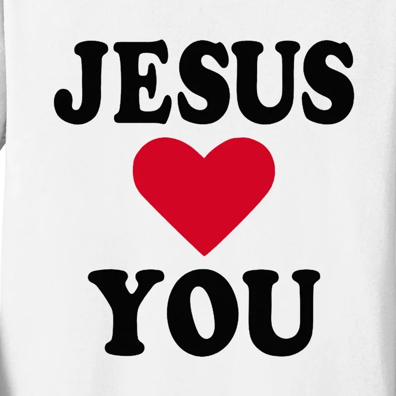 Jesus Loves You Kids Long Sleeve Shirt