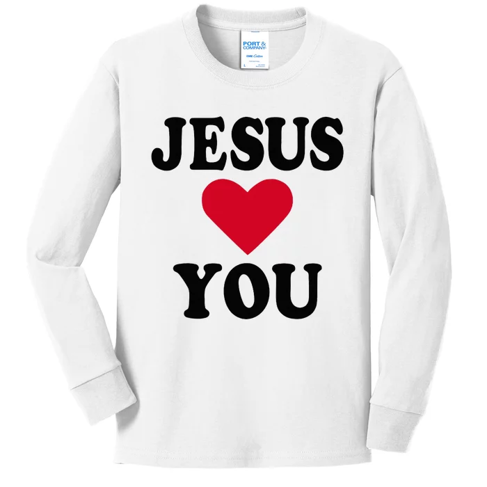 Jesus Loves You Kids Long Sleeve Shirt