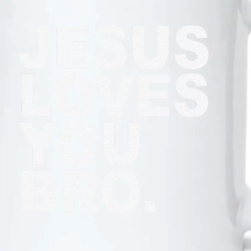 Jesus Loves You Bro Christian Faith Black Color Changing Mug