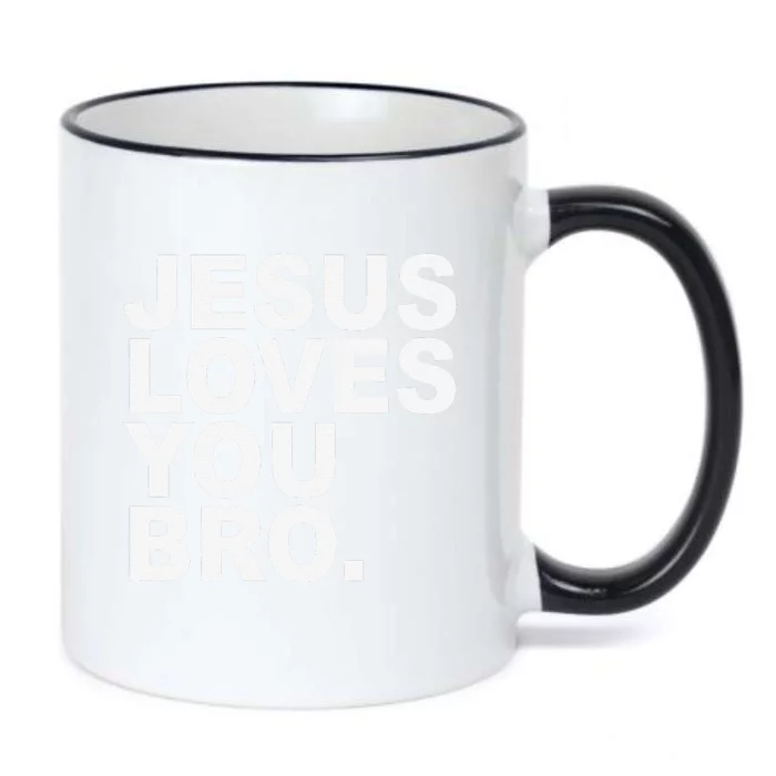 Jesus Loves You Bro Christian Faith Black Color Changing Mug