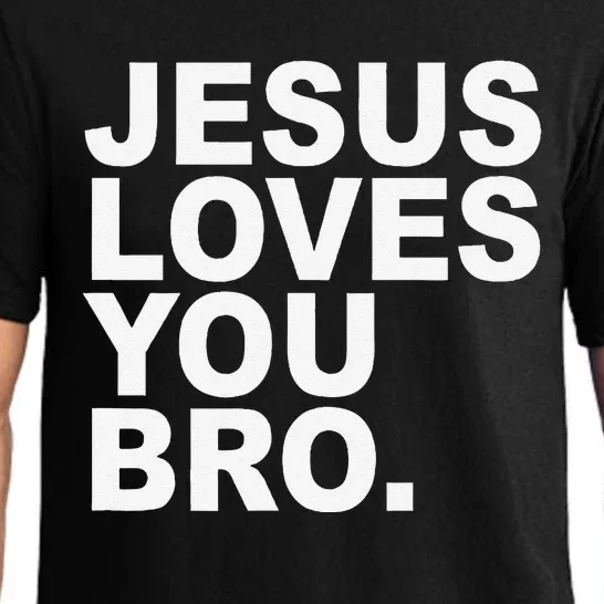 Jesus Loves You Bro Christian Faith Pajama Set