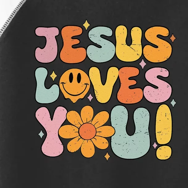 Jesus Loves You Christian Cute Religious Faith Women Toddler Fine Jersey T-Shirt