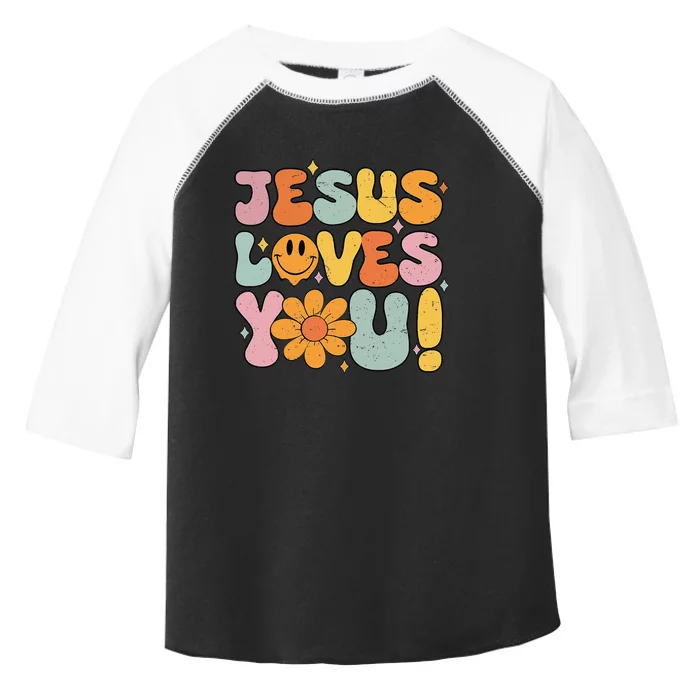 Jesus Loves You Christian Cute Religious Faith Women Toddler Fine Jersey T-Shirt