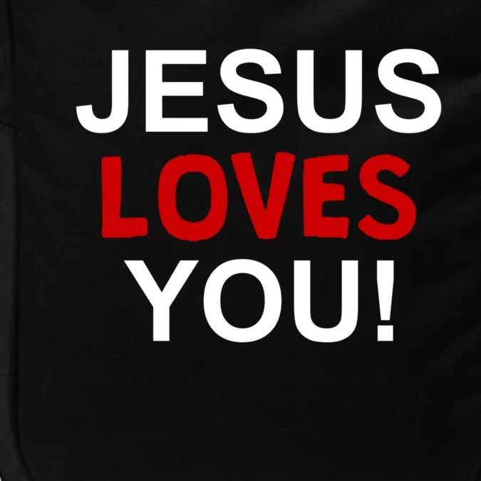 Jesus Loves You Funny Faithful Christian Gift Impact Tech Backpack